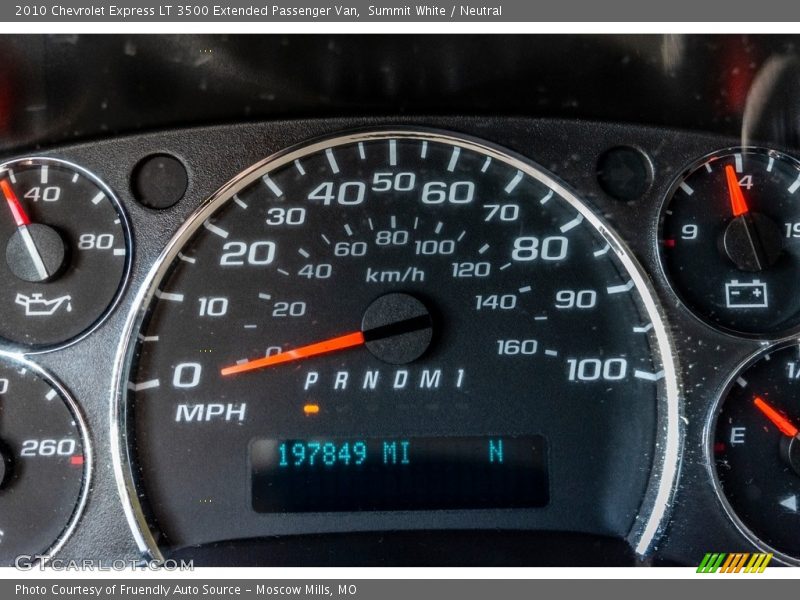 Summit White / Neutral 2010 Chevrolet Express LT 3500 Extended Passenger Van