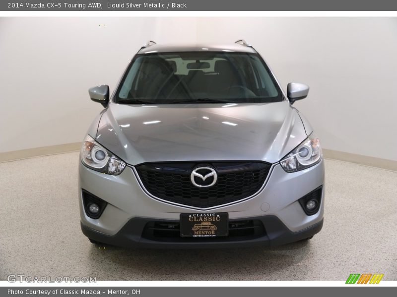 Liquid Silver Metallic / Black 2014 Mazda CX-5 Touring AWD