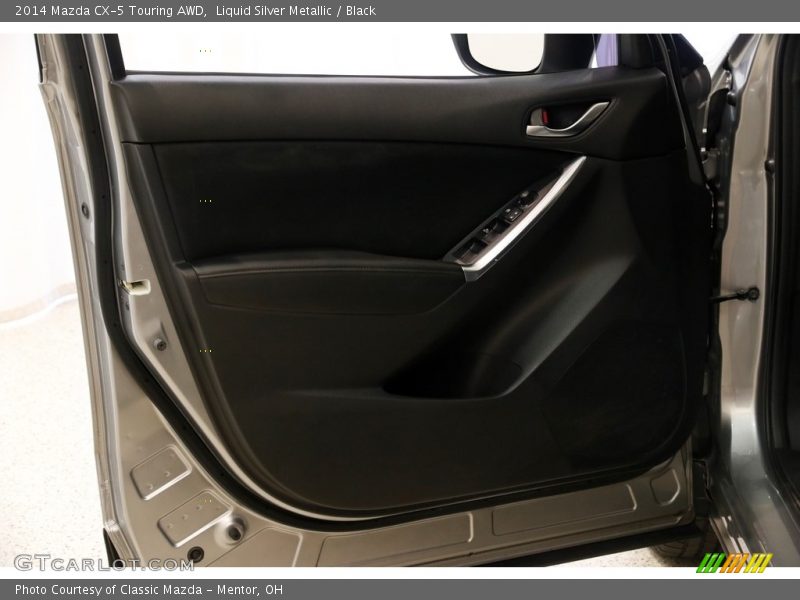 Liquid Silver Metallic / Black 2014 Mazda CX-5 Touring AWD