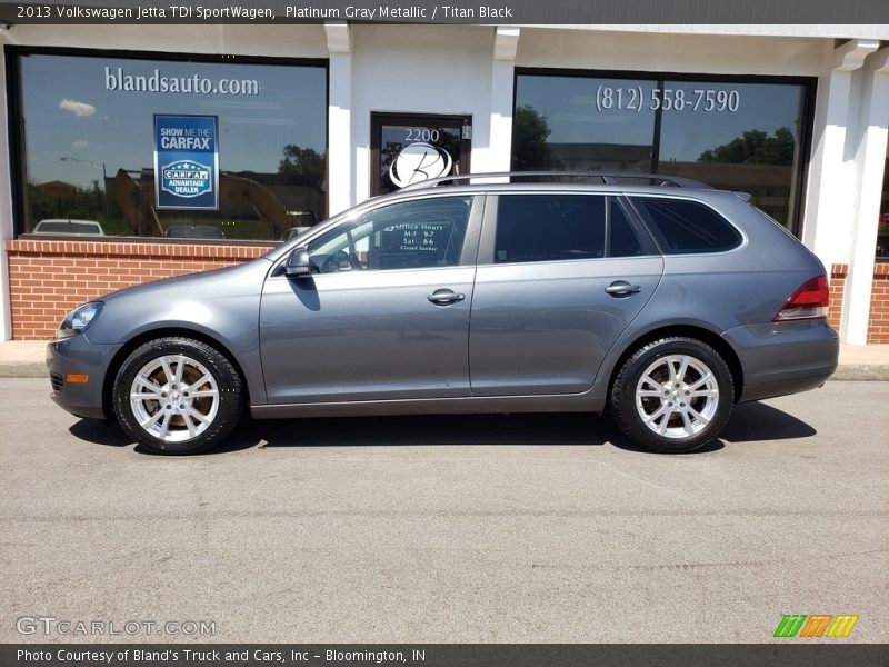 Platinum Gray Metallic / Titan Black 2013 Volkswagen Jetta TDI SportWagen