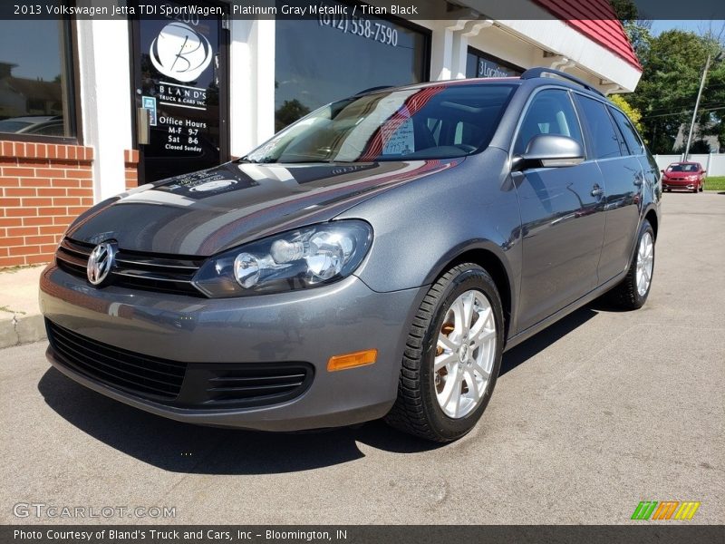 Platinum Gray Metallic / Titan Black 2013 Volkswagen Jetta TDI SportWagen