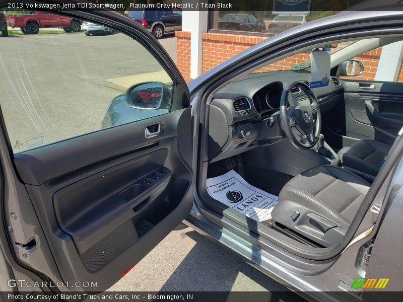 Platinum Gray Metallic / Titan Black 2013 Volkswagen Jetta TDI SportWagen