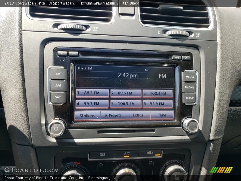 Platinum Gray Metallic / Titan Black 2013 Volkswagen Jetta TDI SportWagen
