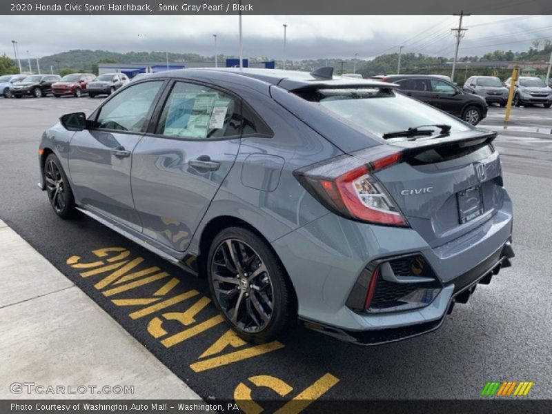 Sonic Gray Pearl / Black 2020 Honda Civic Sport Hatchback