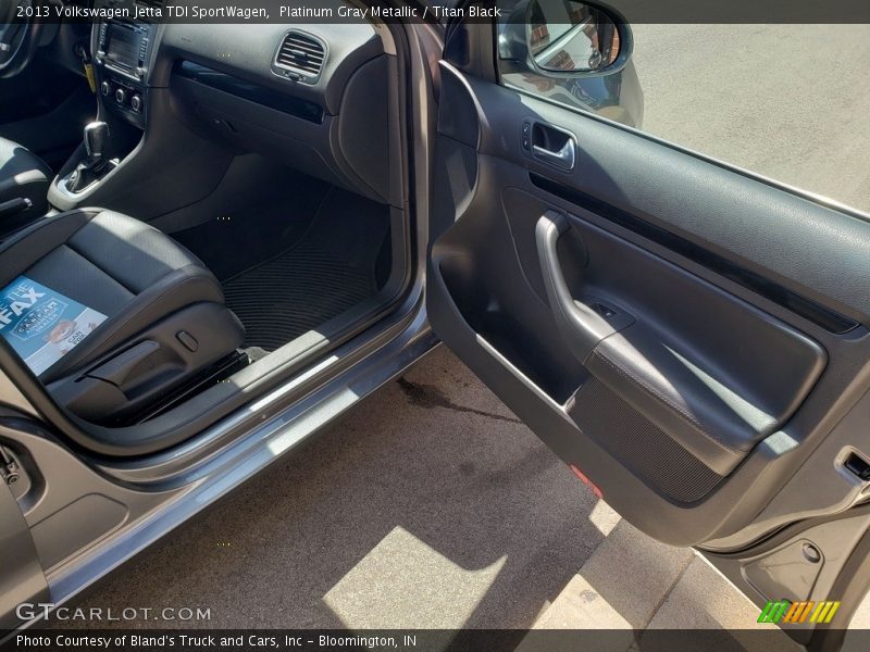 Platinum Gray Metallic / Titan Black 2013 Volkswagen Jetta TDI SportWagen