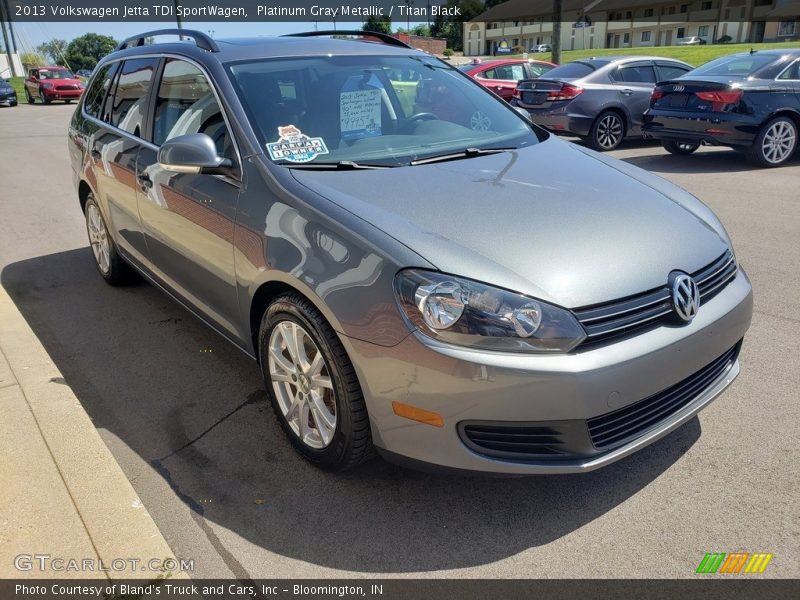 Platinum Gray Metallic / Titan Black 2013 Volkswagen Jetta TDI SportWagen