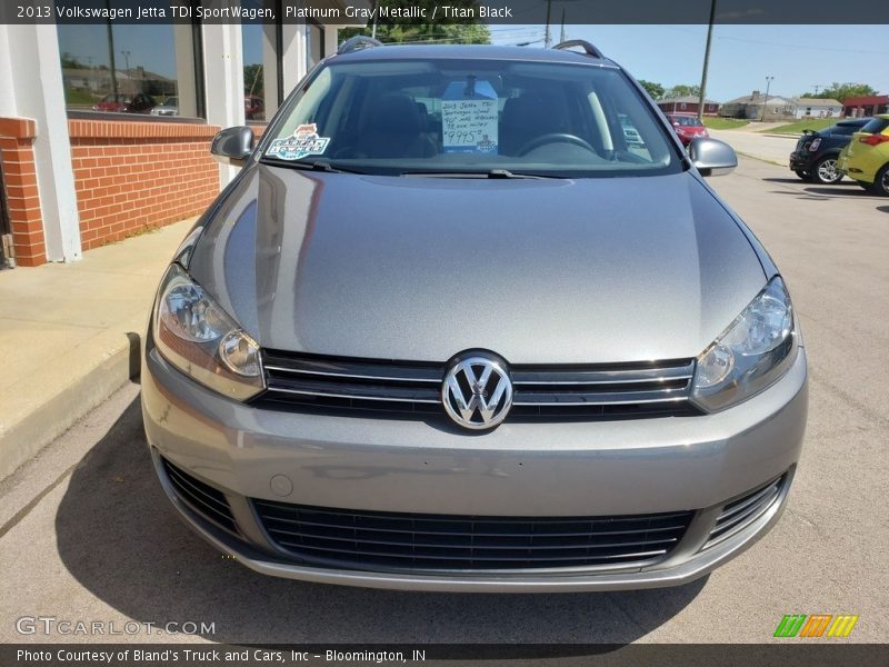 Platinum Gray Metallic / Titan Black 2013 Volkswagen Jetta TDI SportWagen