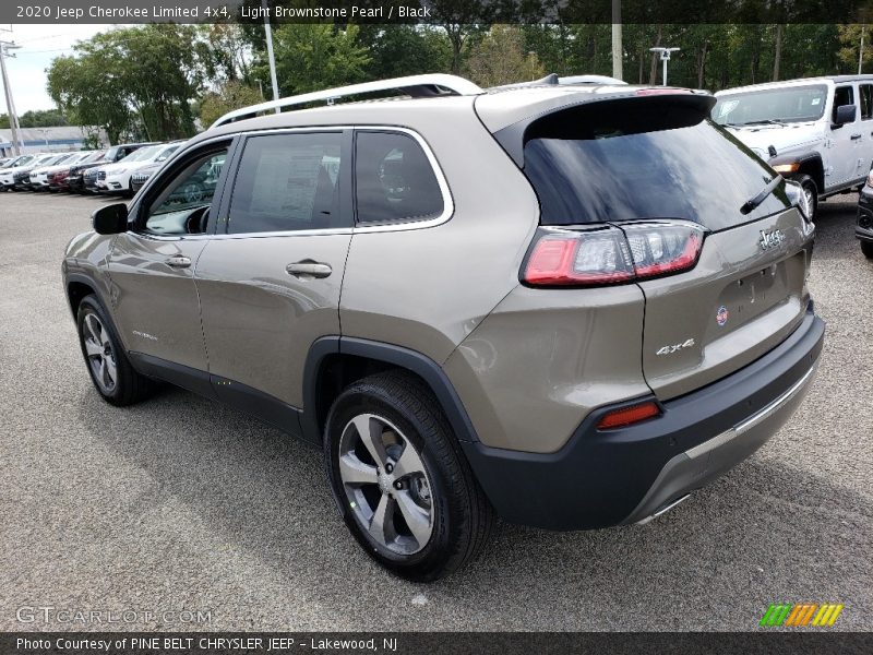 Light Brownstone Pearl / Black 2020 Jeep Cherokee Limited 4x4