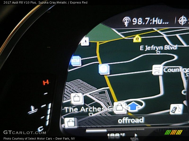 Suzuka Gray Metallic / Express Red 2017 Audi R8 V10 Plus