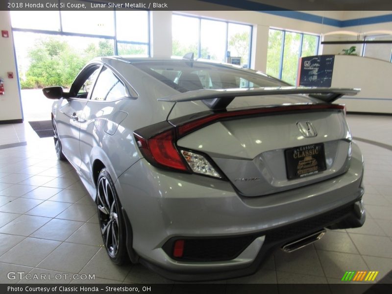 Lunar Silver Metallic / Black 2018 Honda Civic Si Coupe