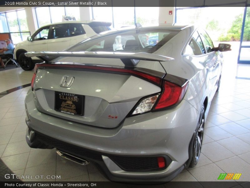Lunar Silver Metallic / Black 2018 Honda Civic Si Coupe