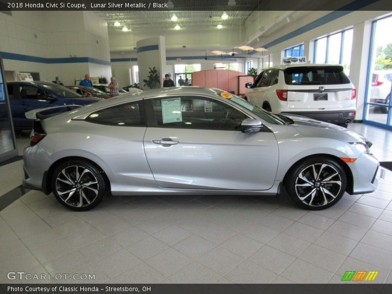 Lunar Silver Metallic / Black 2018 Honda Civic Si Coupe