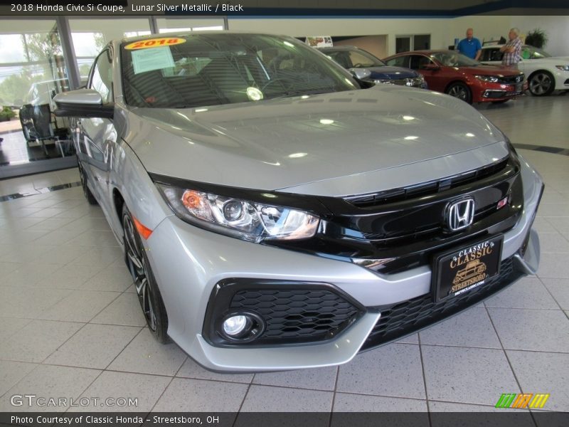 Lunar Silver Metallic / Black 2018 Honda Civic Si Coupe