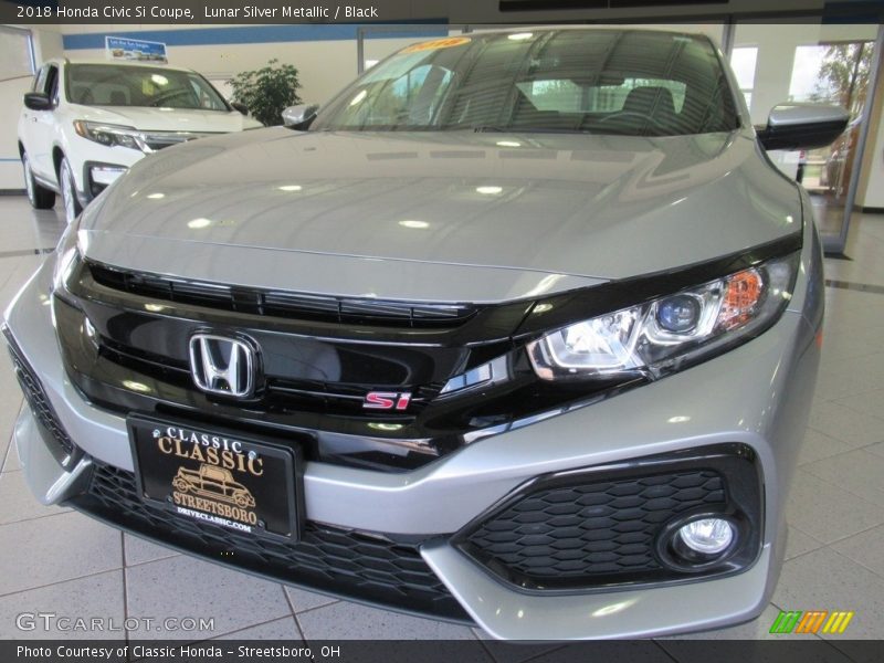 Lunar Silver Metallic / Black 2018 Honda Civic Si Coupe