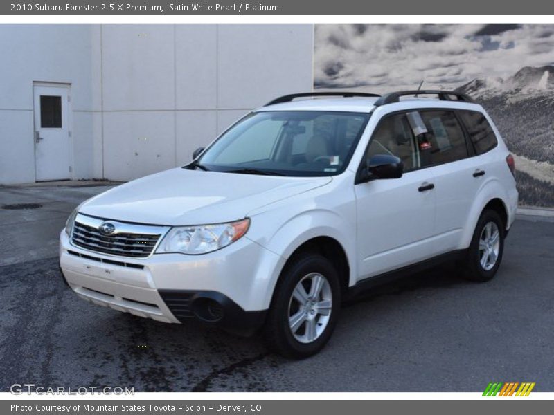 Satin White Pearl / Platinum 2010 Subaru Forester 2.5 X Premium