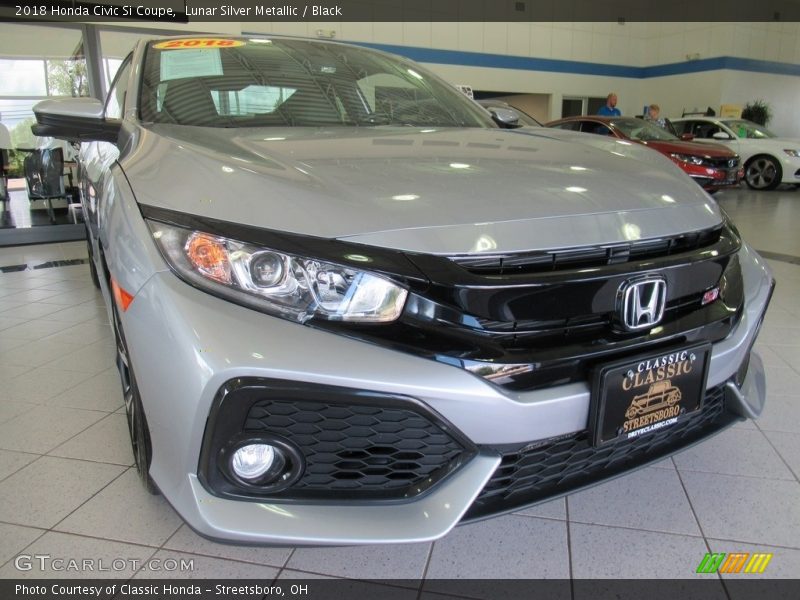 Lunar Silver Metallic / Black 2018 Honda Civic Si Coupe
