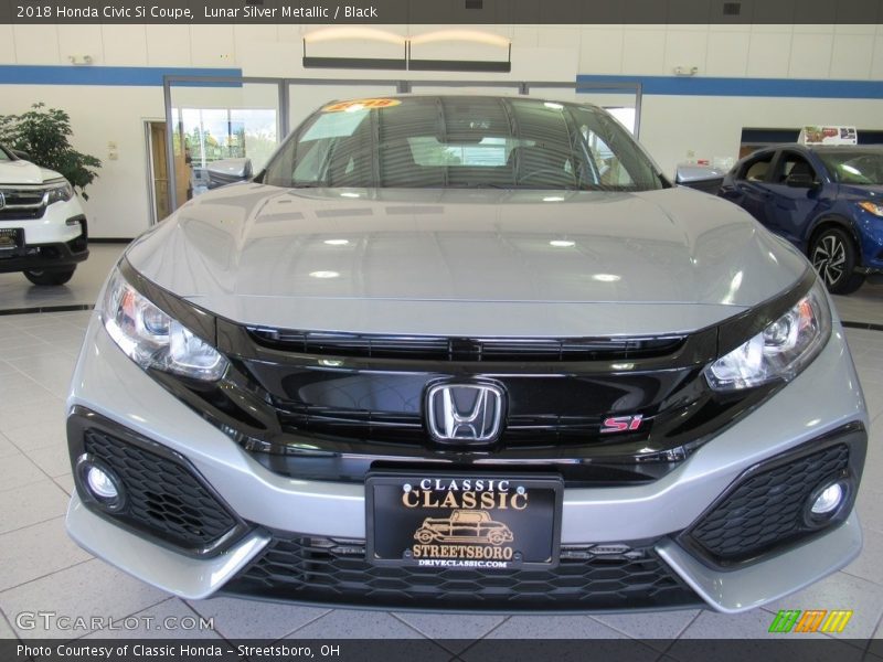 Lunar Silver Metallic / Black 2018 Honda Civic Si Coupe