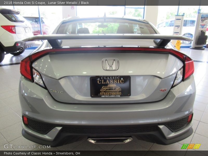 Lunar Silver Metallic / Black 2018 Honda Civic Si Coupe