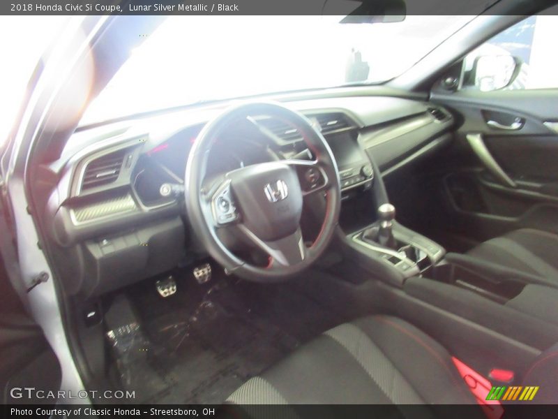Lunar Silver Metallic / Black 2018 Honda Civic Si Coupe