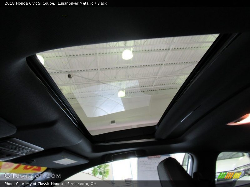 Lunar Silver Metallic / Black 2018 Honda Civic Si Coupe