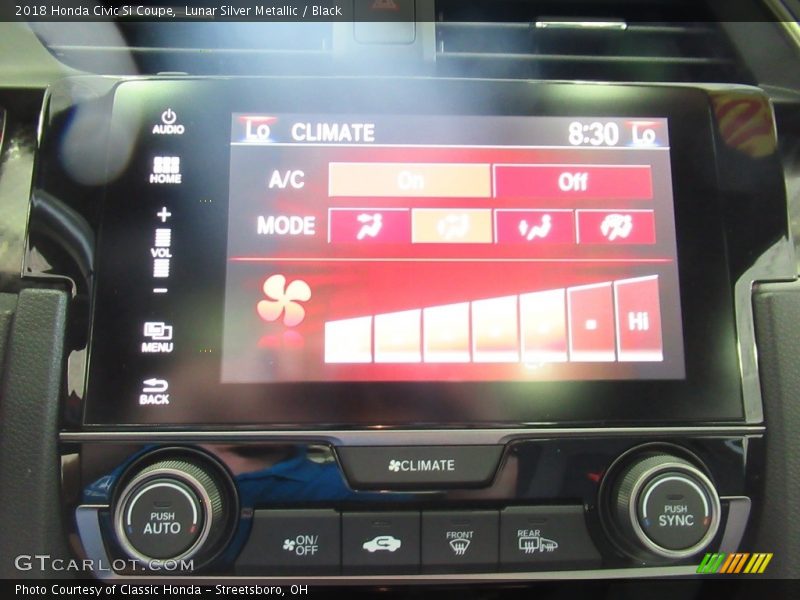 Lunar Silver Metallic / Black 2018 Honda Civic Si Coupe