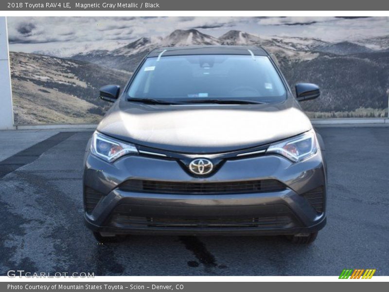 Magnetic Gray Metallic / Black 2018 Toyota RAV4 LE