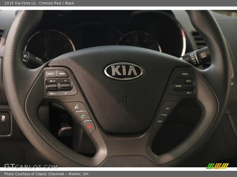 Crimson Red / Black 2015 Kia Forte LX