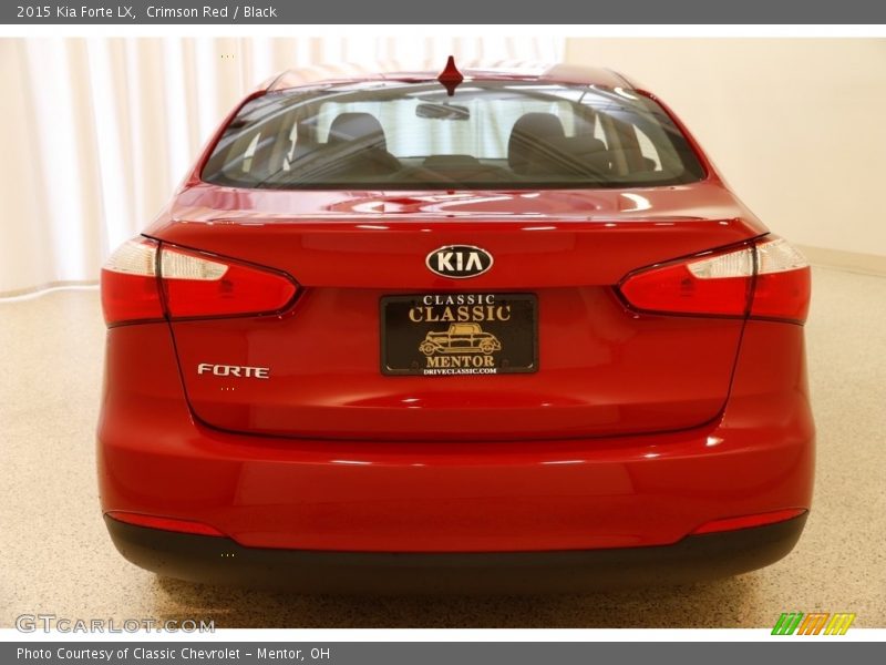 Crimson Red / Black 2015 Kia Forte LX