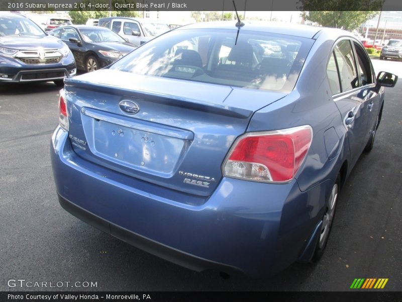 Quartz Blue Pearl / Black 2016 Subaru Impreza 2.0i 4-door