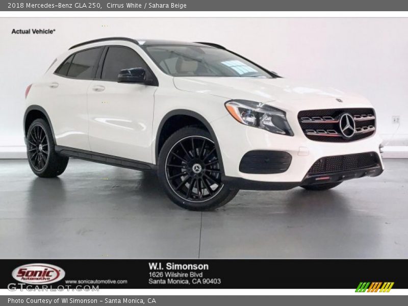 Cirrus White / Sahara Beige 2018 Mercedes-Benz GLA 250