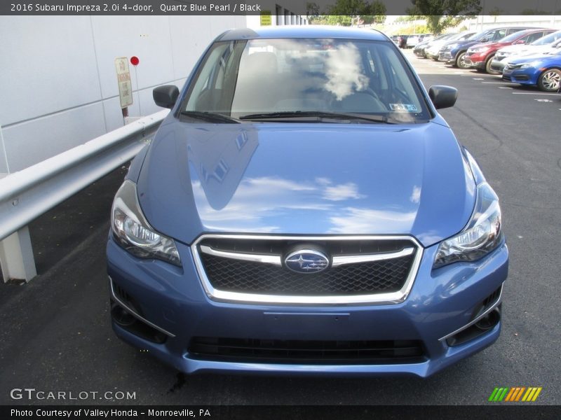 Quartz Blue Pearl / Black 2016 Subaru Impreza 2.0i 4-door