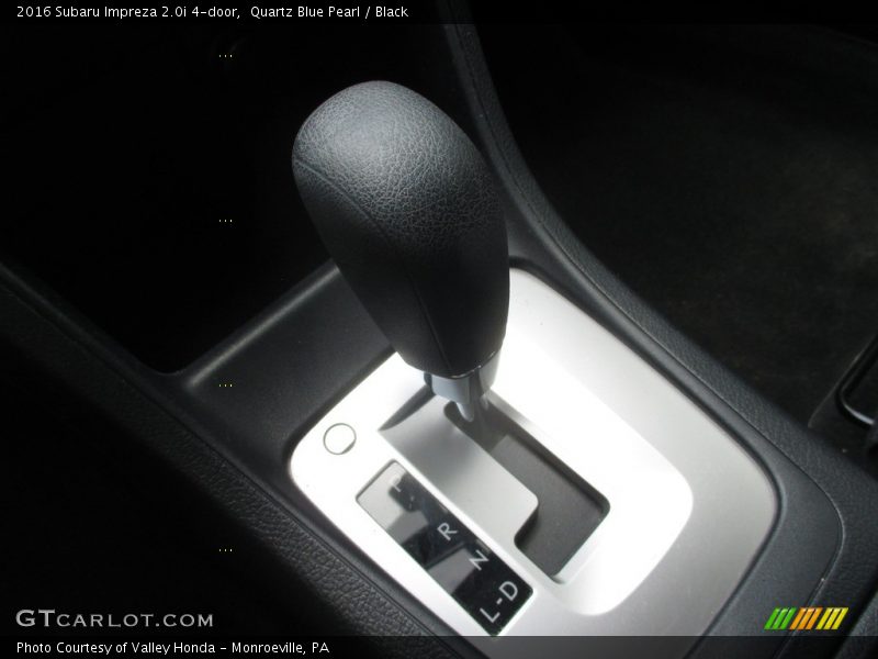 Quartz Blue Pearl / Black 2016 Subaru Impreza 2.0i 4-door