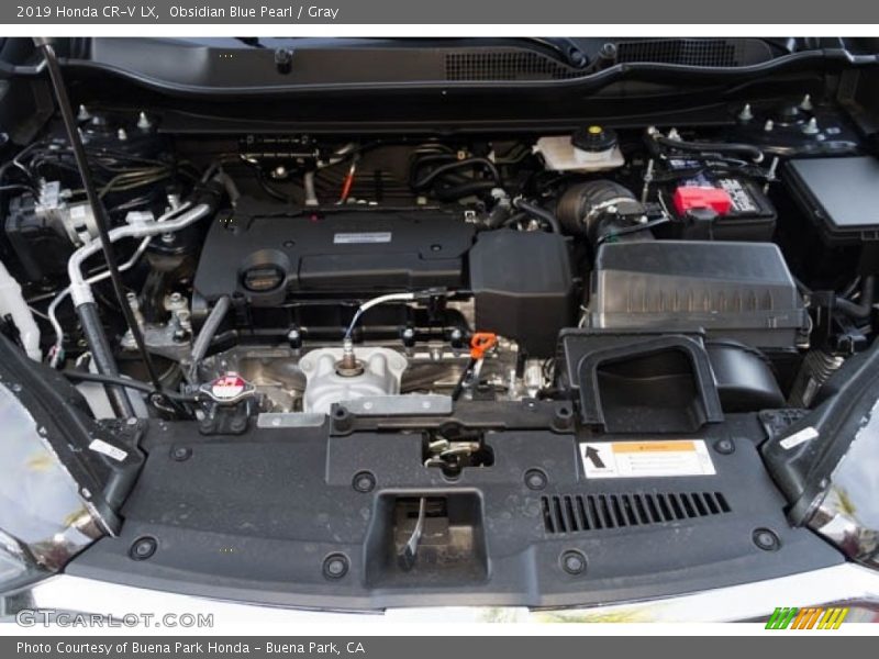 Obsidian Blue Pearl / Gray 2019 Honda CR-V LX