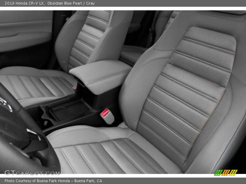 Obsidian Blue Pearl / Gray 2019 Honda CR-V LX