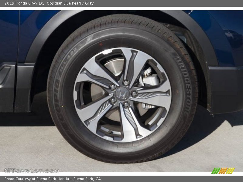 Obsidian Blue Pearl / Gray 2019 Honda CR-V LX