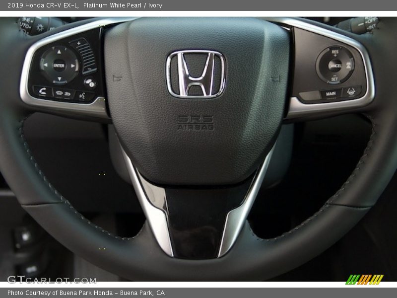 Platinum White Pearl / Ivory 2019 Honda CR-V EX-L