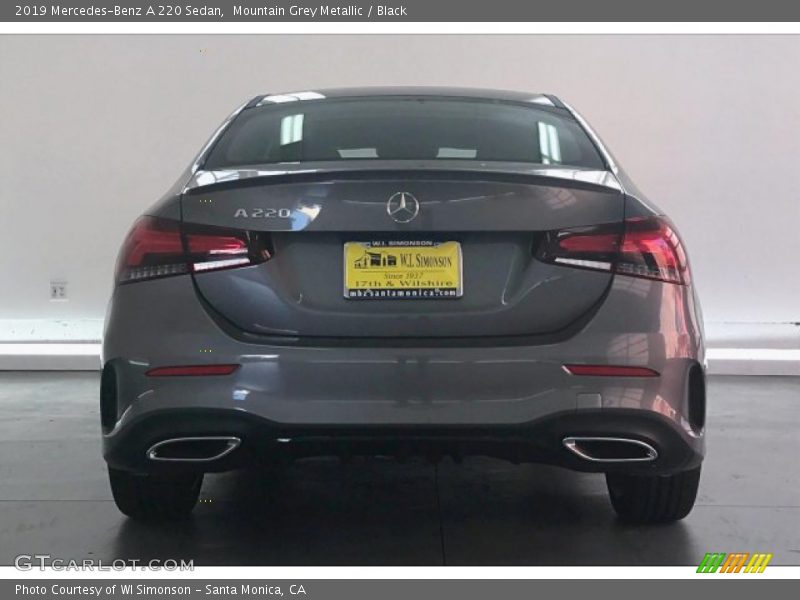 Mountain Grey Metallic / Black 2019 Mercedes-Benz A 220 Sedan