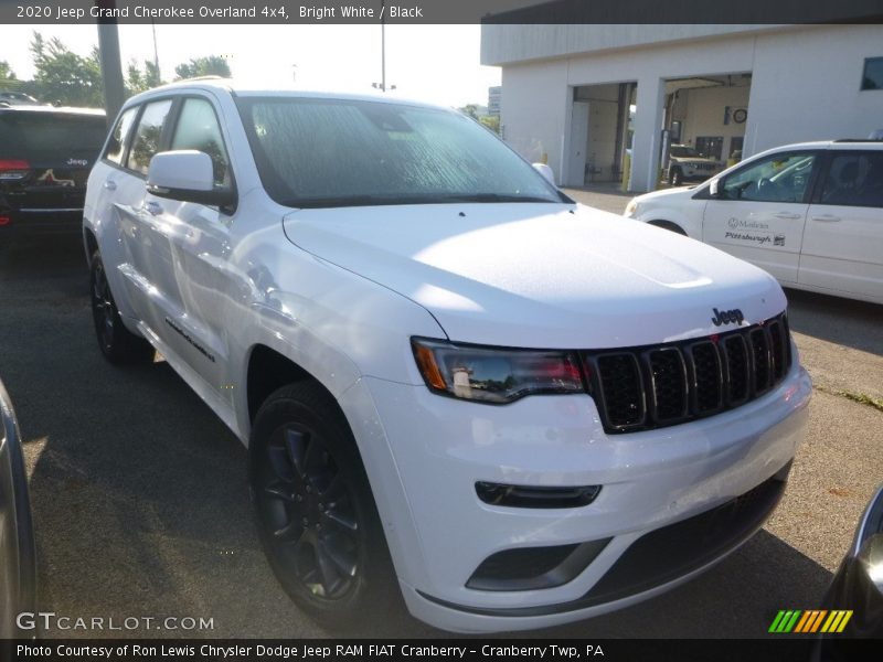Bright White / Black 2020 Jeep Grand Cherokee Overland 4x4