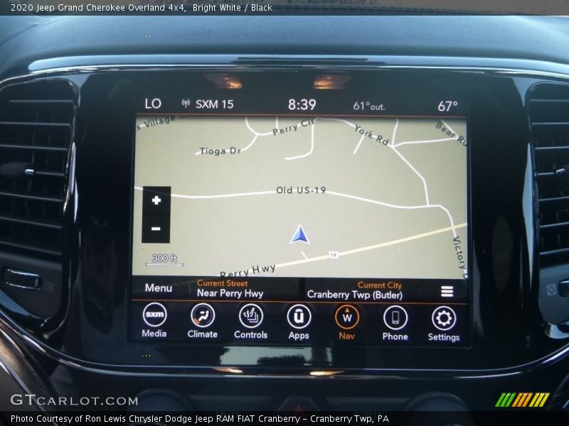 Bright White / Black 2020 Jeep Grand Cherokee Overland 4x4