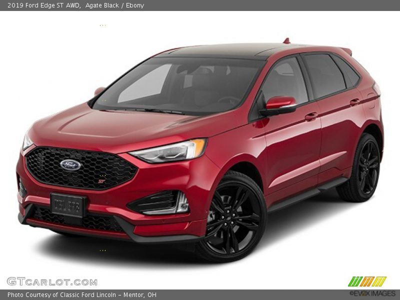 Agate Black / Ebony 2019 Ford Edge ST AWD