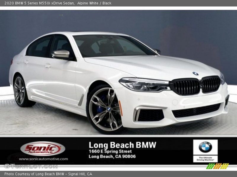 Alpine White / Black 2020 BMW 5 Series M550i xDrive Sedan