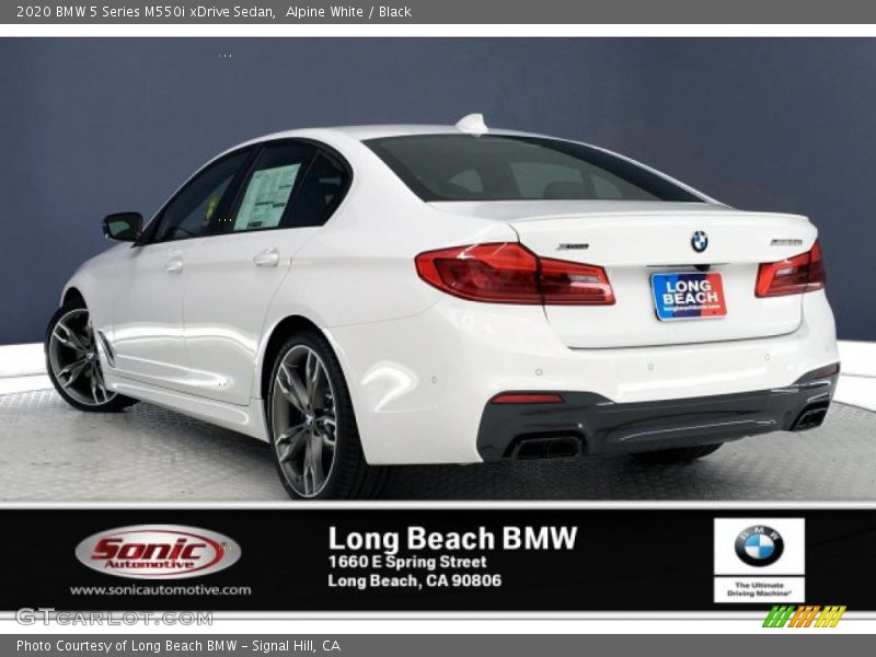 Alpine White / Black 2020 BMW 5 Series M550i xDrive Sedan