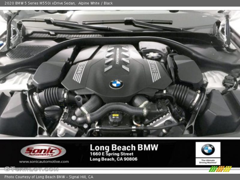 Alpine White / Black 2020 BMW 5 Series M550i xDrive Sedan
