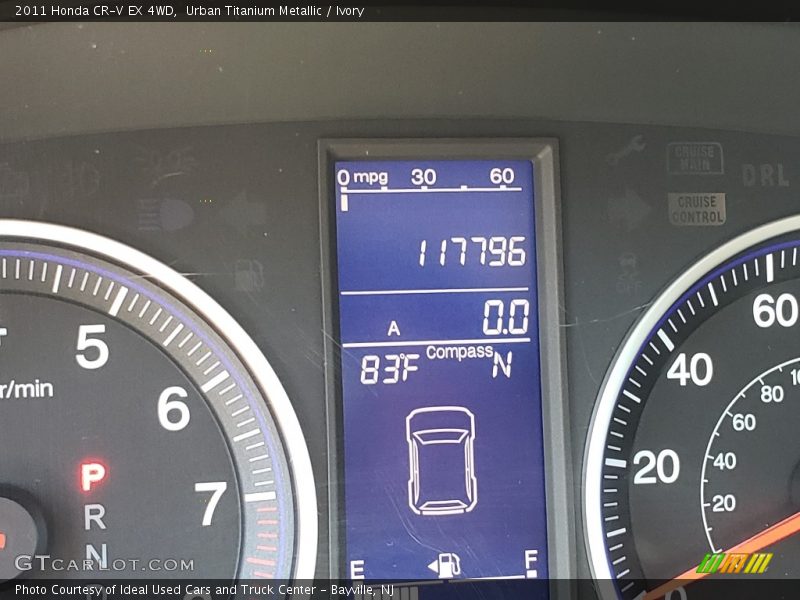Urban Titanium Metallic / Ivory 2011 Honda CR-V EX 4WD