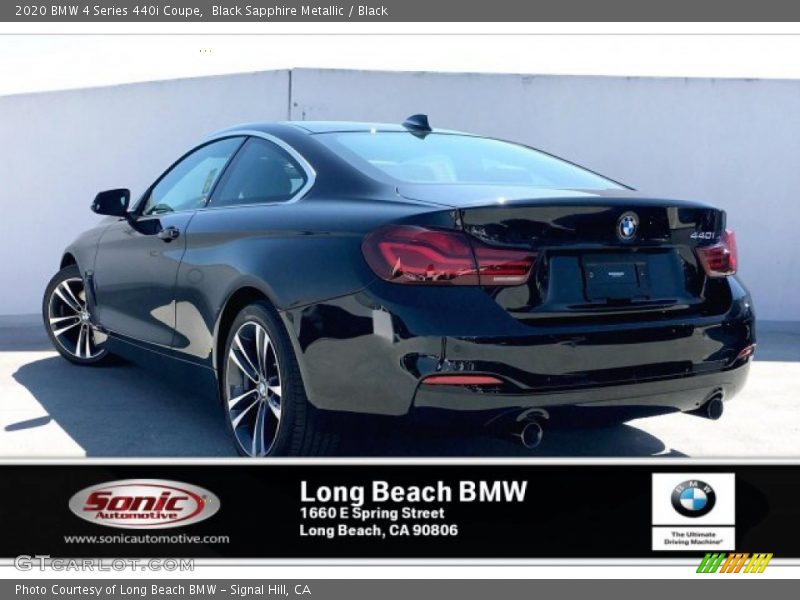 Black Sapphire Metallic / Black 2020 BMW 4 Series 440i Coupe