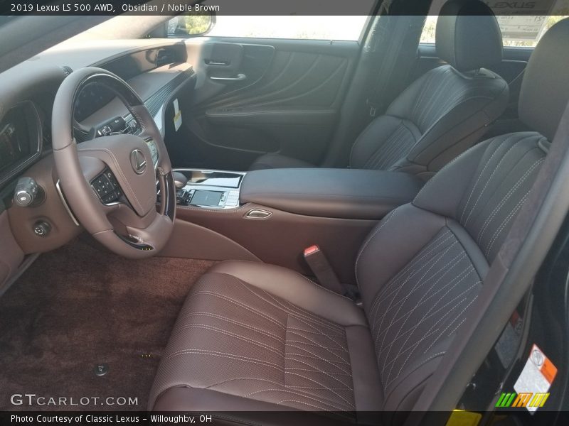 Obsidian / Noble Brown 2019 Lexus LS 500 AWD