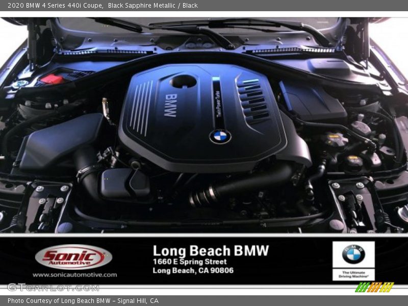 Black Sapphire Metallic / Black 2020 BMW 4 Series 440i Coupe