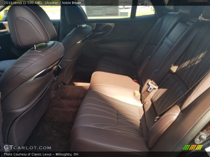 Obsidian / Noble Brown 2019 Lexus LS 500 AWD