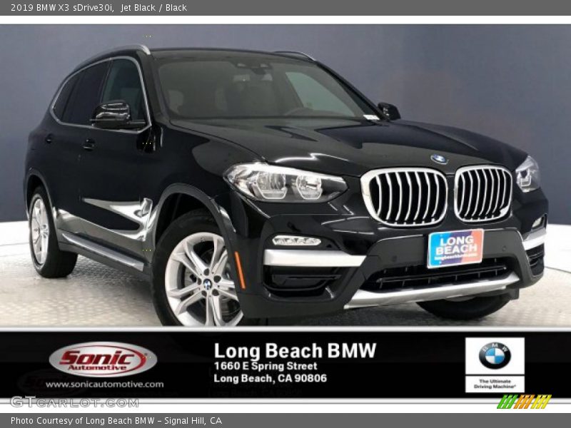 Jet Black / Black 2019 BMW X3 sDrive30i