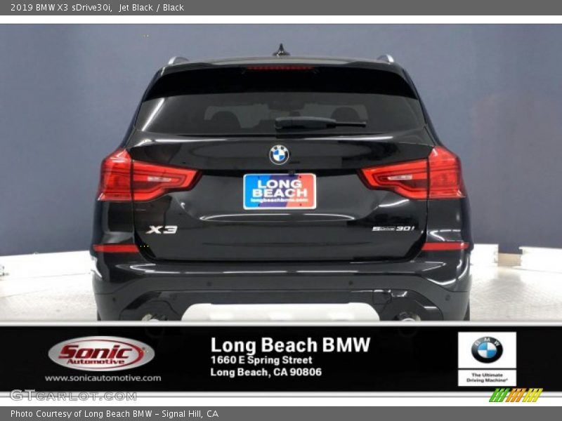Jet Black / Black 2019 BMW X3 sDrive30i